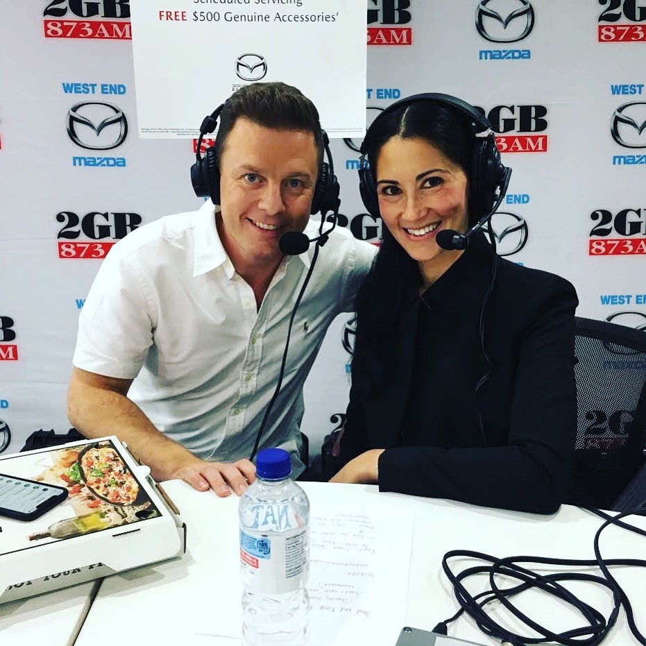 Ben Fordham with Head and Neck Cancer Foundation co-director Doctor Catherine Meller